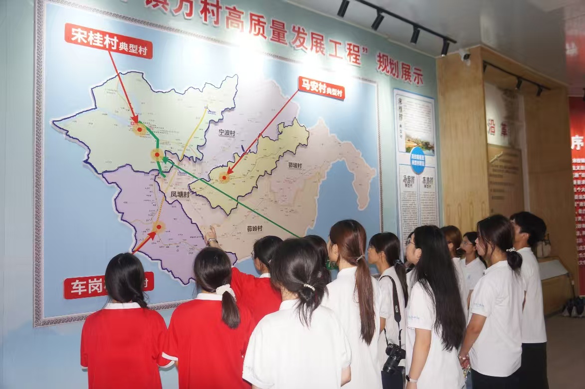 “绮梦筑彩”突击队参观园区展馆
