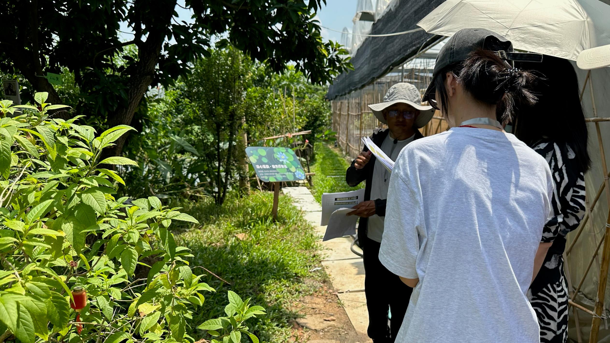 团队实地踏勘，研讨园区导视系统布局与科普标牌设置.jpg