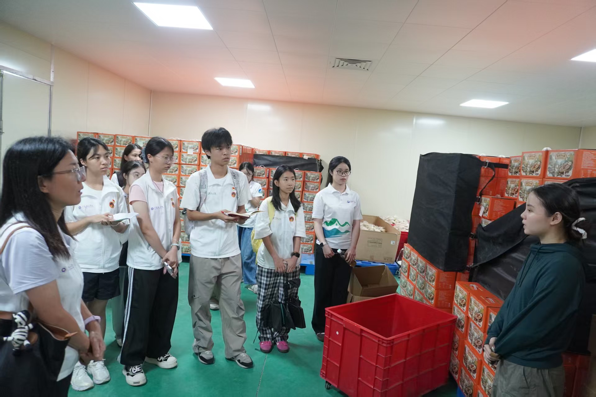 “萤火虫”实践团参观淮山面加工厂