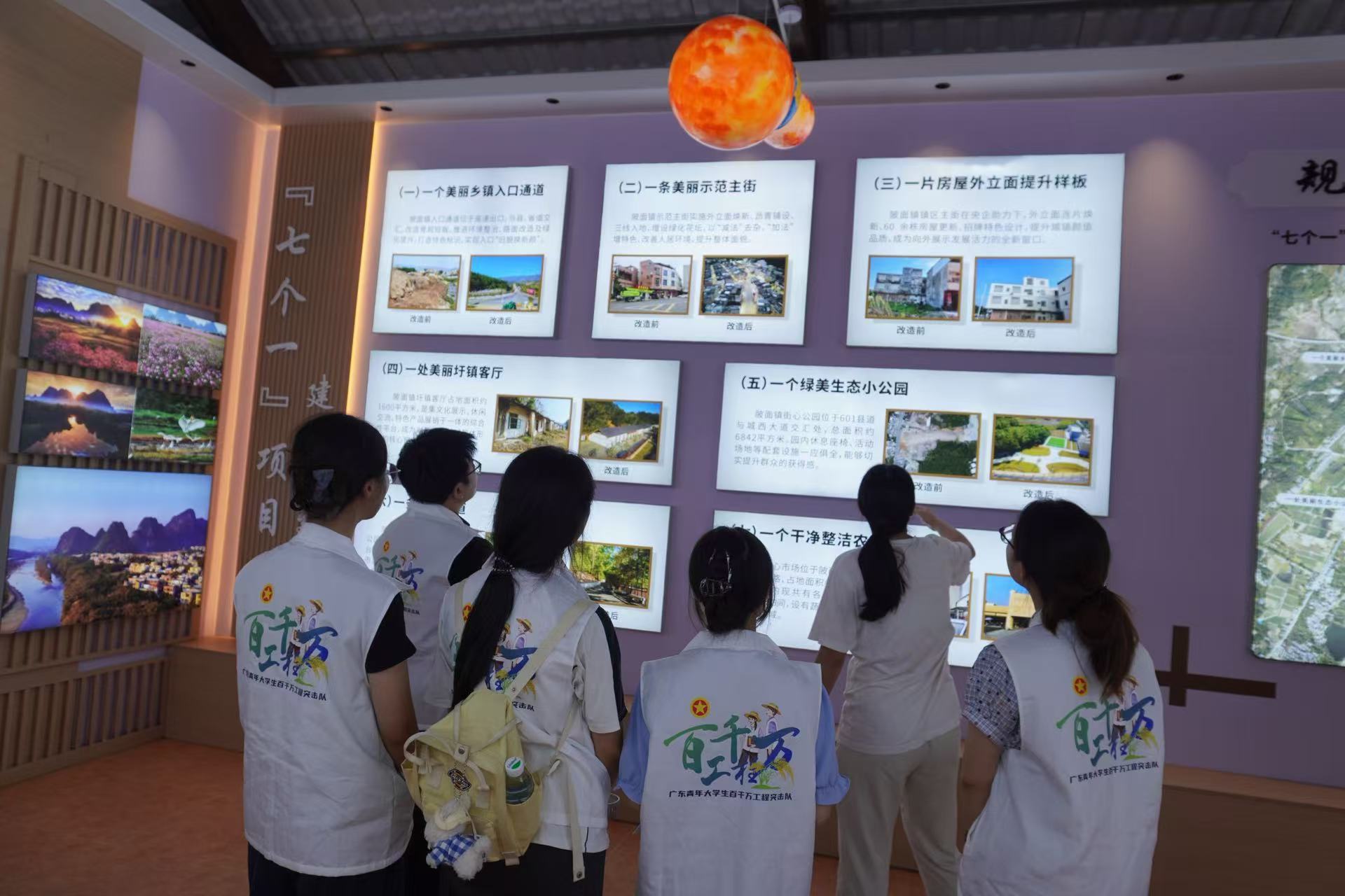 “萤火虫”实践团参观美丽圩镇客厅